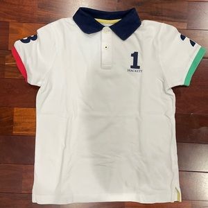 Hackett polo white size 10